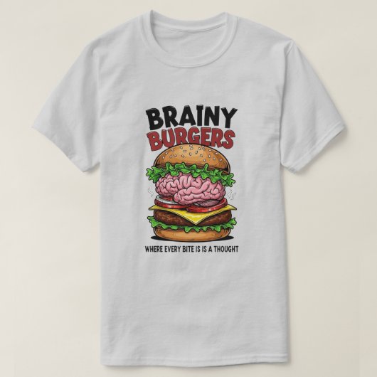 T-Shirt Brainy Burgers (Design devant)