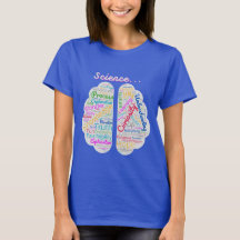 T-shirt Brainy Science Words