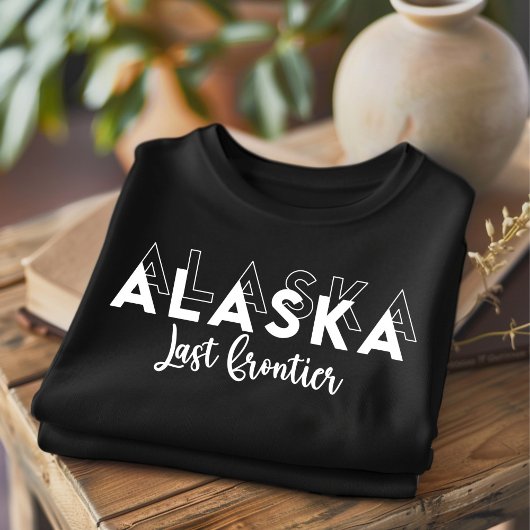 T-shirt branché Alaska Dernier Frontier State