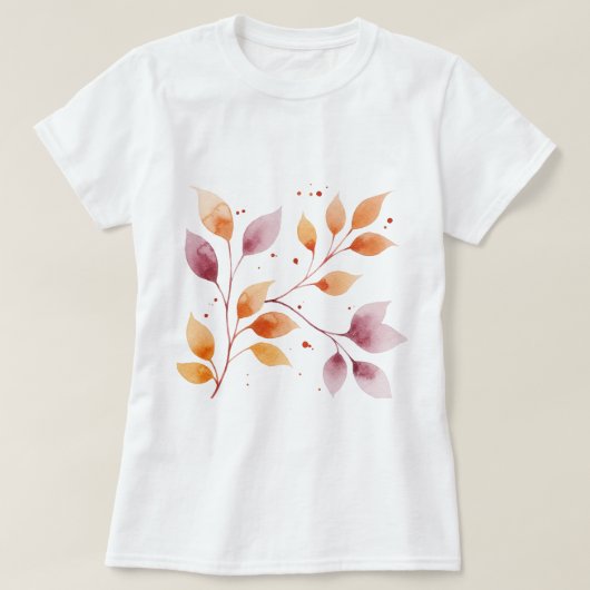 T-shirt Branche avec feuilles (Design devant)