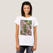 T-shirt Branche délicate avec fleurs pommier (Devant entier)
