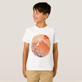 T-shirt Branche et volcan Sakura (Devant entier)
