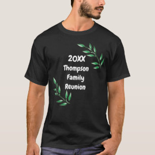 T-shirt Branches de l'arbre de réunion familiale Feuilles