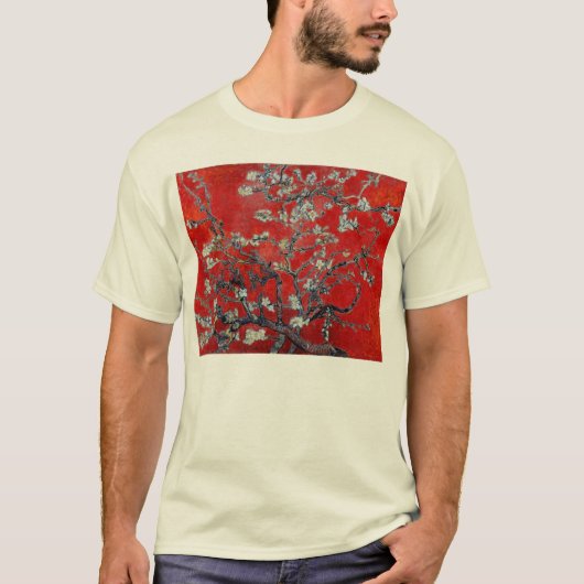 T-shirt Branches de Vincent van Gogh avec la fleur (Devant)