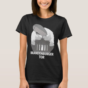 T-shirt Brandenburger Tor Berlin Allemagne Silhouette Outl