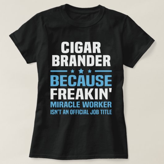 T-shirt Brander de cigar (Design devant)