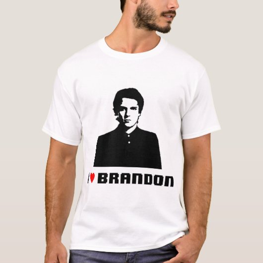 T-shirt brandon du coeur i (Devant)