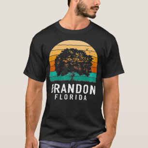 T-shirt Brandon Vintage Sunset Florida Souvenir Premium 