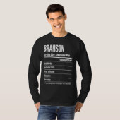 T-shirt Branson Nutritional Facts Serving Size Calories (Devant entier)