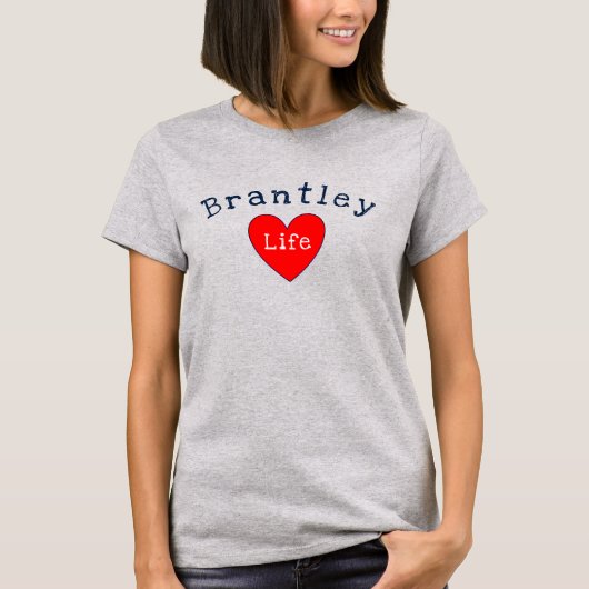T-shirt Brantley Life Grey (Devant)