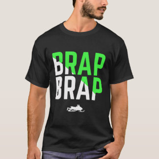 T-shirt Brap Brap Snowmobile Hoded Green Edition