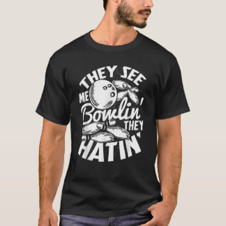 T-shirt Brappe de secours de Bowling Alley Pins