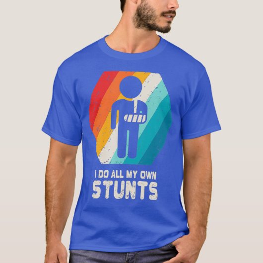 T-shirt Bras cassé main poignet coude blessure obtenir (Devant)