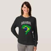 T-shirt Brasil Brésil Fierté (Devant entier)