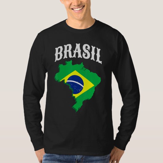 T-shirt Brasil Brésil Fierté (Devant)