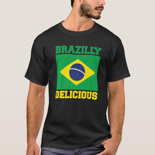 T-shirt Brasil Brésilienne Délicieuse Racines Brésil B (Devant)