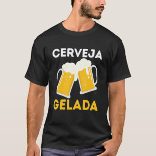 T-shirt Brasil Cerveja Gelada Brésil Racine Brasileiro