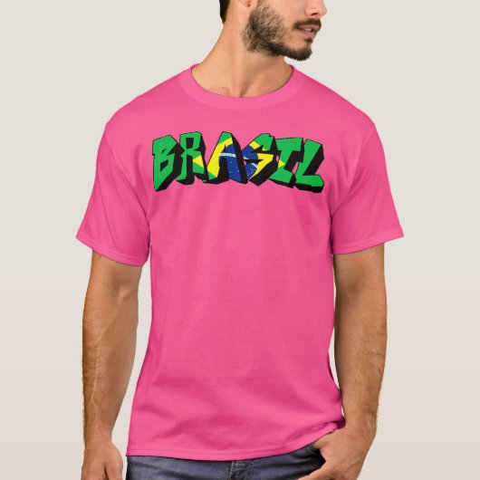 T-shirt Brasil Graffiti Hip hop Brésil (Devant)
