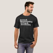 T-shirt Brass & Woodwinds & Strings & Percussion Orchestre (Devant entier)