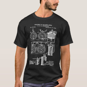 T-shirt Brasserie Brewery Plans Bière Brasserie Geek Brass