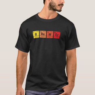 T-shirt Brasserie Nerd de brasserie cadeau périodique pour