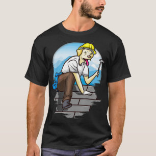 T-shirt Brasti Artisans du toit et propriétaire de chiens