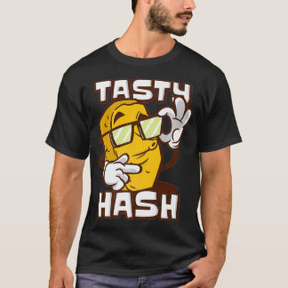 T-shirt Brasty Hash Browns Petit déjeuner Nourriture Hash 
