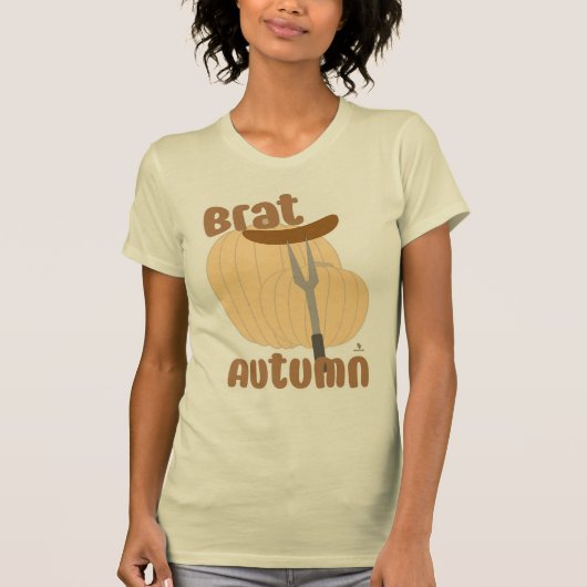 T-shirt Brat Automne drôle Trending Slogan (Devant)