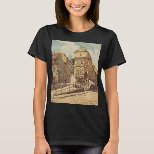 T-shirt Bratislava par Richard Lux Siècle Eau-forte coloré