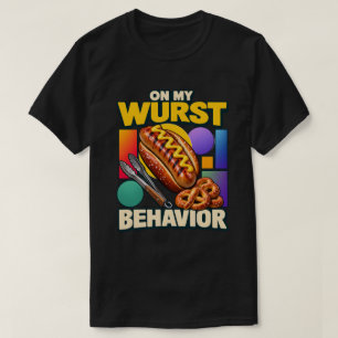 T-shirt Bratwurst sur mon comportement de grill maître Wur