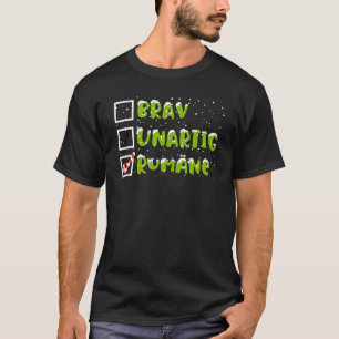 T-shirt Brav Naught Roumain Noël Roumanie Roumanie