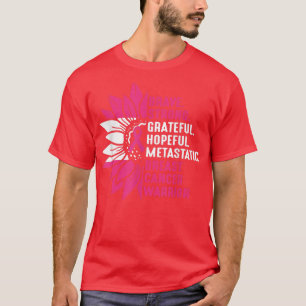 T-shirt Brave fort Grateful Metastatic Cancer du sein Sun