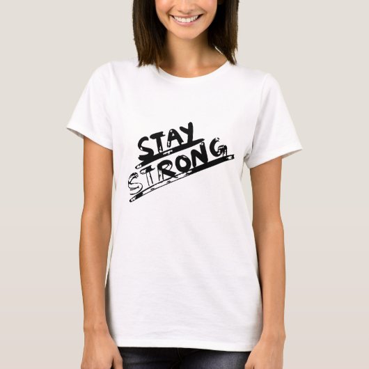T-shirt Brave Heart: Stay Strong - Support & Self-Care Des (Devant)