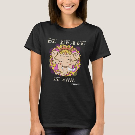 T-shirt Brave Kind Tattoos Vintage Designs  2 (Devant)