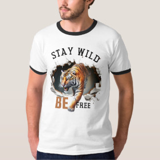 T-SHIRT BRAVE MAN SATY SERA LIBRE JOUER BOYLEOPERDGRAHIC