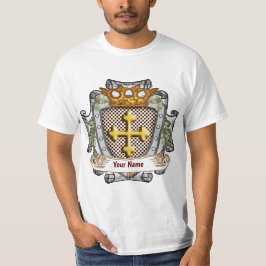 T-shirt Brave nom de famille Crest (Devant)