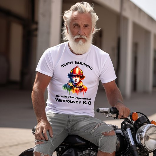 T-shirt Brave pompier prêt pour les urgences