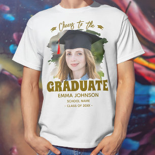 T-shirt Bravo à l'étudiant Diplômé Personnalisé Nom de la 
