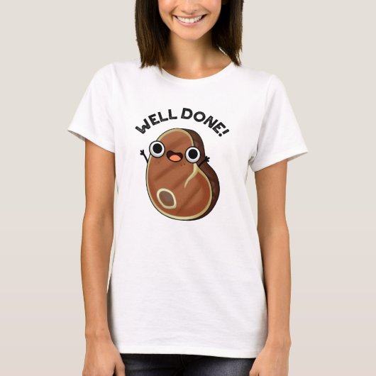 T-shirt Bravo Funny Steak Pun (Devant)