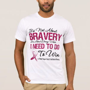 T-shirt Bravoure du cancer de la tête