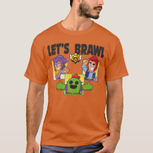 T-shirt Brawl Stars laisse se bagarrer Colt Spike et Shell