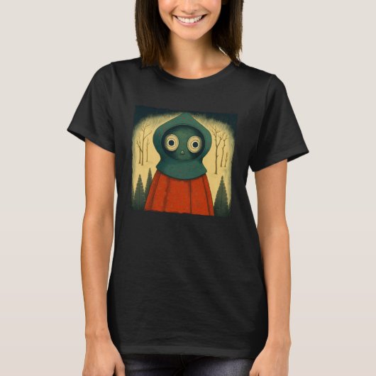 T-shirt Braxie 1952 Creepy Alien Cryptid Legend Flatwoods  (Devant)