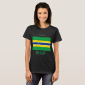 T-shirt Brazi- Je t'aime T-shirt- EU Amo Brazil Camiseta (Devant entier)