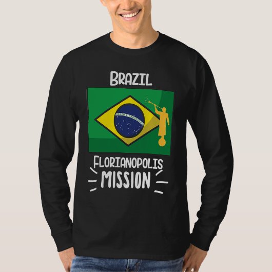 T-shirt Brazil Florianopolis Mormon LDS Mission Missionary (Devant)