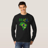 T-shirt Brazilian Flag Idea For Men & Brasil Flag 1 (Devant entier)
