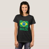 T-shirt Brazilian Footll Brazilian Flag (Devant entier)