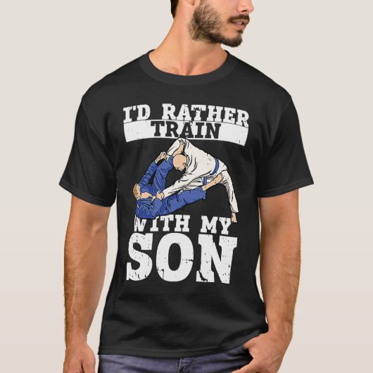 T-shirt Brazilian Jiu Jitsu Dad BJJ Mixed Martial Jiu Jits (Devant)