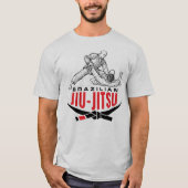 T-shirt Brazilian Jiu-Jitsu Grappling Illustration (Devant)