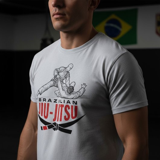 T-shirt Brazilian Jiu-Jitsu Grappling Illustration