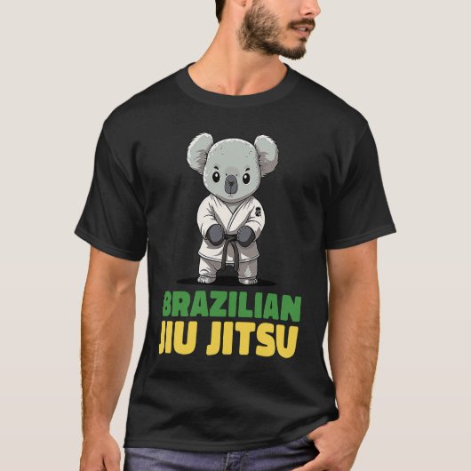 T-shirt Brazilian Jiu Jitsu Grappling Koala (Devant)